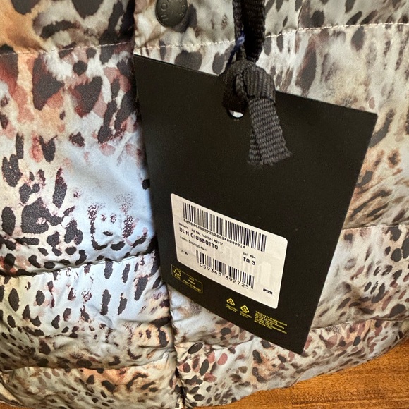 Moncler down ski coat jacket nwt size 3 leopard - Picture 6 of 9